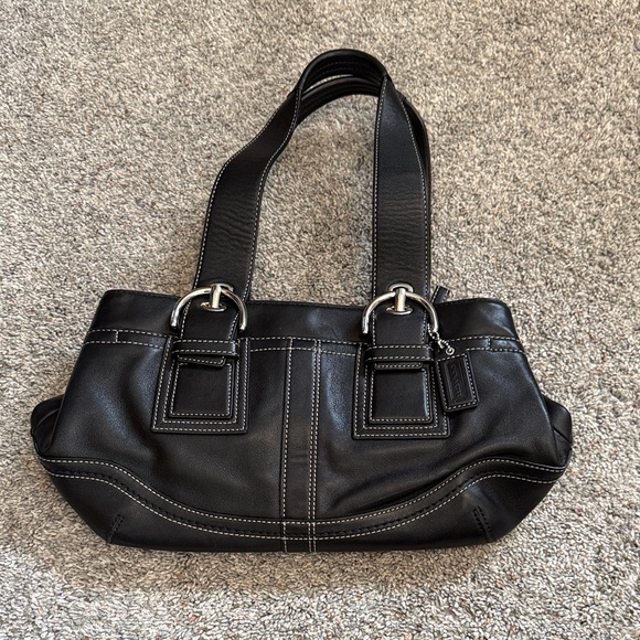 Coach SoHo Black Leather Shoulder Bag